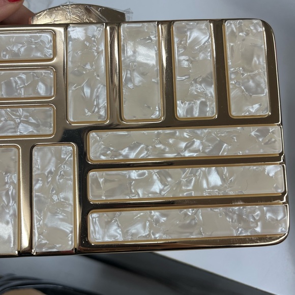 NWT White Marble Clutch - Picture 5 of 5